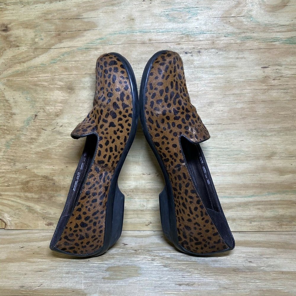 Dansko Olivia Animal Print Calf Hair Shoes sz 42
